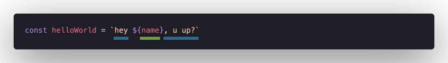 Tagged Template Expression Highlights